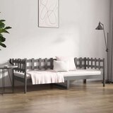 Dnevni ležaj sivi 90 x 200 cm od masivne borovine | shoptok.hr