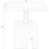 Zuiver Kovinska stranska mizica 40x40 cm Chubby – | Shoptok.si