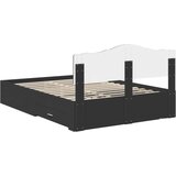 Okvir za krevet Crna 140 x 190 cm Konstruirano drvo | shoptok.hr