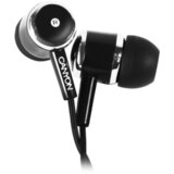 Canyon epm- 01 stereo earphones with microphone, black, cable length 1.2m, 23*9*10.5mm,0.013kg cene
