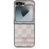 Dkny PU Leather Checkered Pattern and Stripe Samsung Galaxy Z Flip 6 Pink Ovitek za telefon Vijolična | Shoptok.si