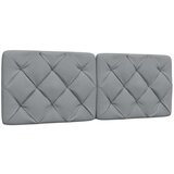 vidaXL Vzglavna stranica svetlo siva 120 cm blago Cene