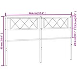  Metalno uzglavlje crno 140 cm | shoptok.hr