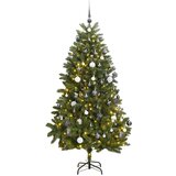 vidaXL Umetna novoletna jelka 300 LED diod in komplet bučk 300 cm | Shoptok.si