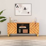 vidaXL TV omarica rjava in črna 105x33,5x46 cm trden mangov les Cene
