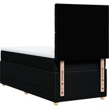  Krevet s oprugama i madracem crni 90x200 cm od tkanine | shoptok.hr