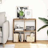 vidaXL Pregrada s knjižno omaro artisan hrast 69,5x29x69,5 cm inž. les | Shoptok.si