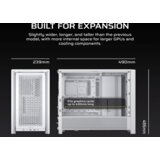 Corsair Kucište FRAME 4000D Mid-Tower/ATX/kaljeno staklo/bez napajanja/bela | ePonuda.com