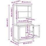  Set namještaja za pohranu s pohranom Smeđa Konstruirano drvo | shoptok.hr