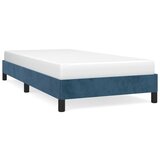 The Living Store Posteljni okvir temno moder 100x200 cm žamet - Posteljni Okvir, (21489539) | Shoptok.si