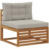 Set vanjskih sofa 7 kom. Prirodna i svijetlo siva | shoptok.hr