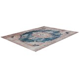 Kayoom RAVNO TKANA PREPROGA Vintage 8400 Creme / Blau 140/200 cm potiskano modra, krem barve | Shoptok.si