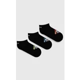 Fila Otroške nogavice 3-pack črna barva