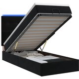 vidaXL Krevet od pjene s madracem i LED-om Crna 80 x 200 cm Baršun - Crna 80 x 200 cm Prošiveno gumbima Cijene