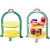 Sweets Set Cakes Cupcakes Wooden Stand | Shoptok.si