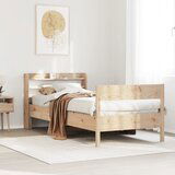 Maison Chic Posteljni okvir - Enojna postelja - Postelja za odrasle brez vzmetnice 75x190 cm trdna borovina-J11068, (21774688) | Shoptok.si