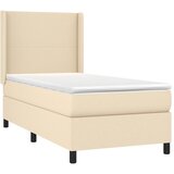  box spring s madracem LED krem 90x190 cm od tkanine | shoptok.hr