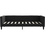  Dnevni krevet na razvlačenje s ladicama crni 90x190 cm tkanina | shoptok.hr