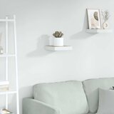  Plutajuća zidna polica boja hrasta i bijela 23x23,5x3,8 cm MDF | Eponuda.com