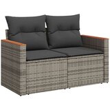  10-dijelni set vrtnih sofa od poliratana s jastucima sivi | shoptok.hr