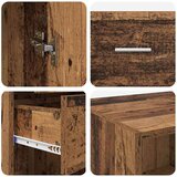  Visok predalnik Star les 50 x 42,5 x 225 cm Konstruiran les, (5000108318) | Shoptok.si