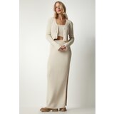  Women's Cream Cardigan Athlete Skirt Knitwear Suit | shoptok.hr