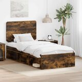  Konstrukcija postelje z vzglavjem Dimljeni oreh 75 x 190 cm, (5000102631) | Shoptok.si
