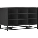 vidaXL Klupa za cipele crna 84x40x53,5 cm Konstruirano drvo i metal | shoptok.hr