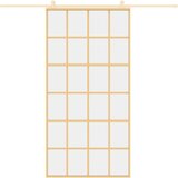  Klizna vrata zlatna 102,5x205 cm prozirno staklo ESG i aluminij | shoptok.hr