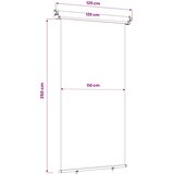 Balkonski bočni awning 117 x 250 cm | shoptok.hr