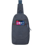 Rivacase 7711 Galapagos Sling nahrbtnik torba za okoli ramen - siva | Shoptok.si