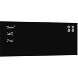  Zidna magnetna ploča crna 100 x 40 cm od kaljenog stakla | shoptok.hr