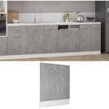 vidaXL Plošča za pomivalni stroj betonsko siva 59,5x3x67 cm iverna pl., (20622654) Cene