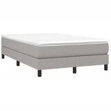 Krevet s oprugama i madracem svjetlosivi 120x190 cm od tkanine | Eponuda.com