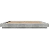 vidaXL Posteljni okvir betonsko siv 180x200 cm inženirski les | Shoptok.si