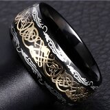  Prsten OR-17132 - Crna / Zlatna / 67mm KP17132 | Shoptok.si