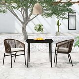  3-dijelni vrtni blagovaonski set smeđi | shoptok.hr