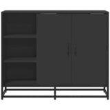  Komoda crna 92x35x76 cm od konstruiranog drva | Eponuda.ba