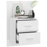  Stenska nočna omarica visok sijaj bela, (20730404) | Shoptok.si