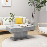 The Living Store Klubska mizica betonsko siva 96x50x45 cm iverna plošča - Klubska Mizica, (21574487) | Shoptok.si