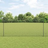 vidaXL zavarena žičana ograda s 22 U postova siva 1.4x25 m čelik Cijene