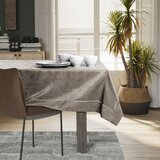 AmeliaHome Stolnjak Gaia s manšetom i obrubom 120x160 cm, cappuccino | shoptok.hr