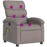 Maison Chic masažni naslanjač - Relax naslanjač taupe blago, (22134887) | Shoptok.si