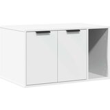vidaXL Omara za mačje stranišče bela 80x50x45 cm inženirski les | Shoptok.si