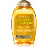 OGX Apple Cider Vinegar čistilni šampon za sijaj in mehkobo las 385 ml
