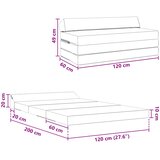 SOFA na razvlačenje Sivosmeđa 120 x 60 x 49 cm Tkanina | shoptok.hr