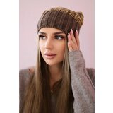 Kesi Cap with fleece Paryż K213 mocca + yellow | shoptok.hr