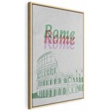  Slika - Rome in Watercolours (1 Part) Vertical 80x120 U prirodnom drvenom okviru | shoptok.hr