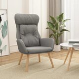  Stolica za opuštanje od tkanine svjetlosiva | Eponuda.com