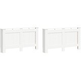  Pokrovi za radijator 2 kom bijeli 152 x 19 x 81,5 cm MDF | shoptok.hr